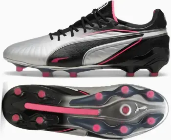 Këpucë futbolli Puma King Ultimate FG AG, për meshkuj, të zeza