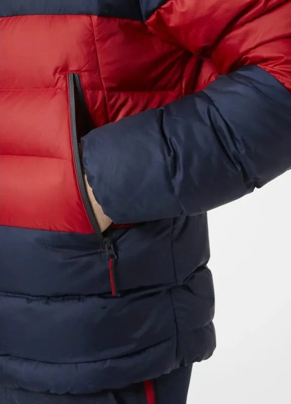 Jakne për meshkuj Helly Hansen, të kuqe dhe blu të errët - 4