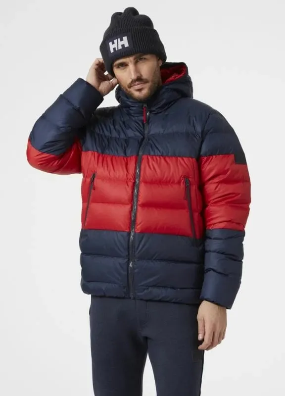 Jakne për meshkuj Helly Hansen, të kuqe dhe blu të errët - 8