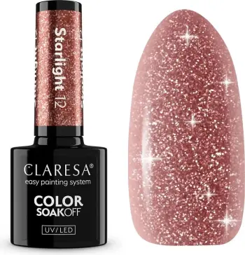 Llak për thonj Claresa Starlight Hybrid për femra 12, 5g