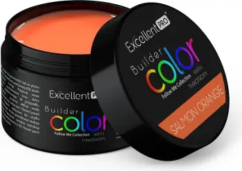 Xhel ndërtues për thonj Excellent PRO Builder Color With Thixotropy Gel Building për femra Salmon Orange 15g