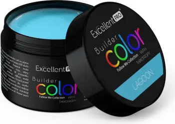 Xhel ndërtues për thonj Excellent PRO Builder Color With Thixotropy Gel Building për femra Lagoon 15g