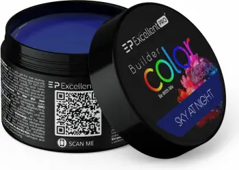 Xhel ndërtues për thonj Excellent PRO Builder Color With Thixotropy Gel Building Sky At Night për femra Sky At Night 15g