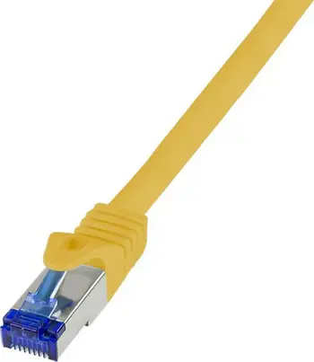 Kabllo rrjeti LogiLink Ultraflex, Cat6a, S/FTP, 1m, e verdhë