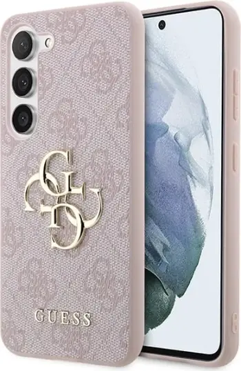 Mbështjellës, Guess, GUHCS23S4GMGPI 4G Big Metal Logo hardcase, për Samsung Galaxy S23 (S911), rozë