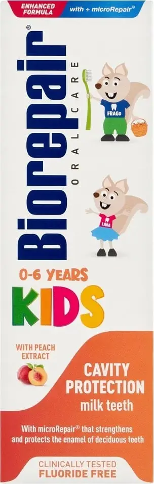 Pasta për dhëmbë për fëmijë Biorepair Kids 0-6 pjeshkë 50ml