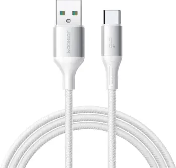 Kabllo Joyroom S-A28 Flash Series USB-A në USB-C, 1m, 3A, Bardhë