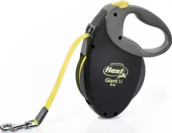 Rrip Flexi Giant Neon M, për qen, 8 m, i zi/verdhë
