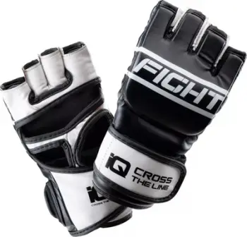 Doreza MMA IQ Marts M 92800350285, mbyllje Velcro, shkumë EVA, të zeza të bardha