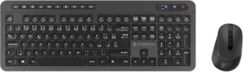 Set tastierë dhe maus Eternico KS4004, wireless 2.4 GHz, USB, i zi