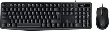 Set tastierë dhe maus Genius KM-170 Copilot, USB, 1200 DPI, i zi