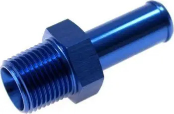 Lidhës për zorrë TurboWorks Nipple AN10, 1/2"-14 NPT, alumin, argjendtë