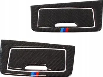Kornizë hiri karboni për derë BMW 3 Series F30, 2013–2015, ABS, fibër karboni, e zezë