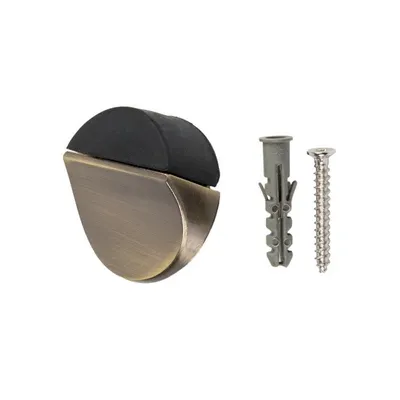 Mbajtëse dere Haushalt Door Support DS084, 39x17mm, metal, ngjyrë bronzi - 1