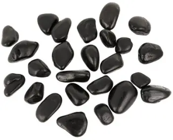 Gurë dekorativë për akuarium TerraNatura Black Pebble III, 10 20 mm, 10 kg, të zinj
