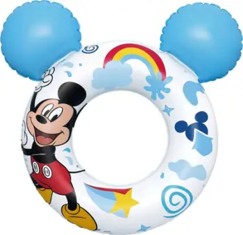 Unazë noti Bestway Mickey Mouse, PVC, 74 x 76 cm, shumëngjyrëshe