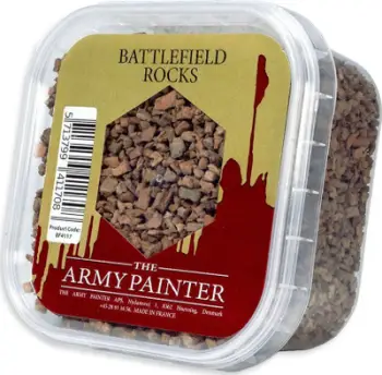 Gurë dekorativë për baza miniaturash Army Painter Battlefield Rocks, material guri, kafe natyrale