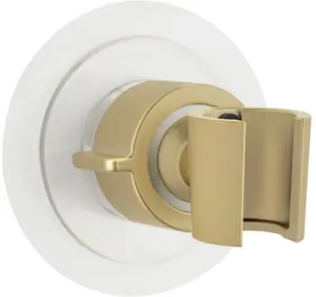 Mbajtëse dushi WENKO Shower Head Holder 360, montim pa shpime, rrotullim 360°, gold