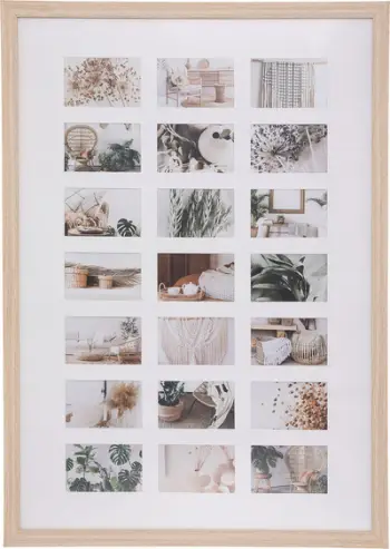 Kornizë fotografie Atmosphera Manu Wood, 21 foto, MDF, bezhë