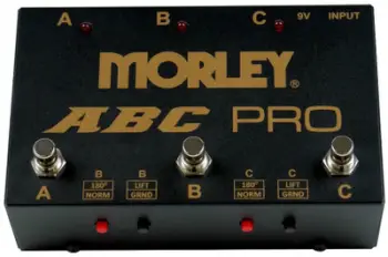 Pedal selektori Morley ABCPRO, 3 kanale, i zi