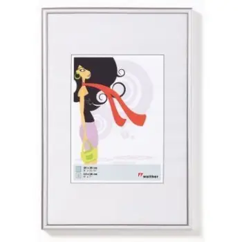 Kornizë fotografie Walther Lifestyle (KV330S), 30 x 30 cm, e argjendtë