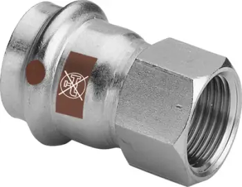 Adapter presimi SANHA FT SS, 15 mm, 1/2", inox