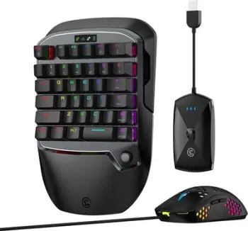 Set tastierë dhe maus gaming GameSir VX2 AimSwitch Combo, mekanik, RGB, i zi