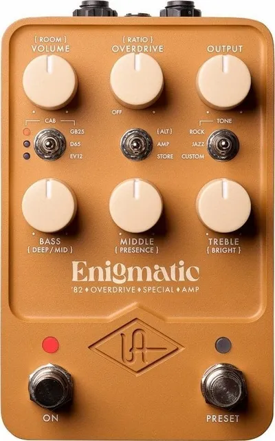 Pedal overdrive Universal Audio Enigmatic 82, amp modeling, stereo, i zi - 1