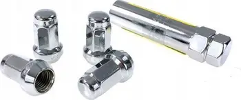Bulona kundër vjedhjes D1Spec Forged Stal, set 20 copë, fileto 12x1.25, ngjyrë argjendi