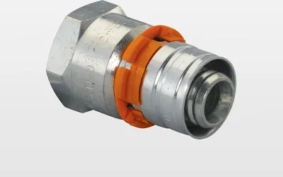 Adapter presimi Uponor S Press 1070515, 16mm, filetë femërore 1/2, argjend - 1