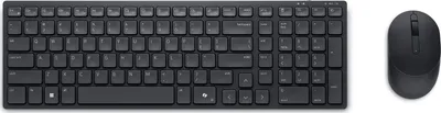 Set tastierë dhe mi Dell KM555, wireless, silent, i zi - 1