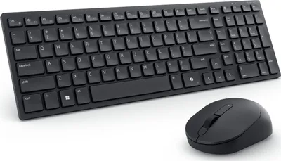 Set tastierë dhe mi Dell KM555, wireless, silent, i zi - 2