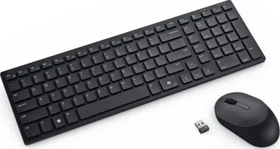 Set tastierë dhe mi Dell KM555, wireless, silent, i zi - 3