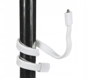 Mbajtëse fleksibile për kamera Delta CCTV BD-09-FB01, montim 1/4", metal dhe gomë, e bardhë
