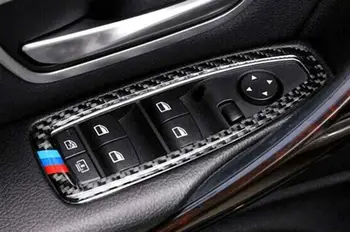 Kornizë karboni për komandat e dritareve MTuning, BMW F20 F21 F30 F34, ABS, efekt carbon fiber