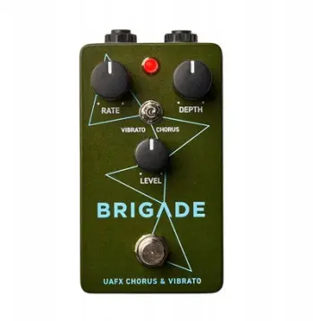 Pedale efektesh Universal Audio Brigade Chorus Vibrato, UAFX, për kitarë, e gjelbër