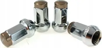 Bulona rrotash D1SPEC Forged Steel, 12x1.5, silver titanium