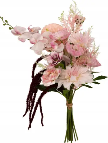 Buqetë lulesh artificiale Wild, 60cm, rozë