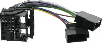 Adapter radio ISO për Peugeot Citroën 2956, për lidhje aftermarket, i zi