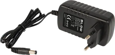 Adaptër rryme Blow, 5V 3A 15W, prizë DC 2.1x5.5 mm, i zi - 1