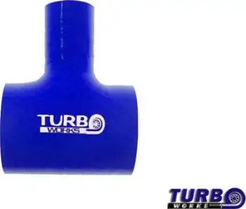 Lidhës silikoni T TurboWorks 63mm në 9mm, blu