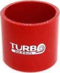 Lidhës silikoni TurboWorks Connector, 76mm, i kuq