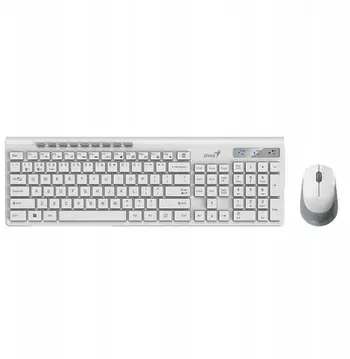 Set tastierë dhe mi Genius SlimStar 8230, wireless, 1200 DPI, i bardhë