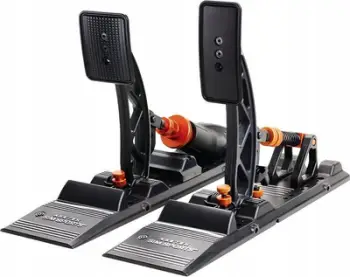 Pedale sim racing Asetek Forte, USB, PC, të zeza