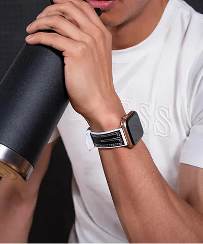 Rrip për orë smart GUESS Apple Watch (42 - 45 mm) CS3003S1, i zi - 3
