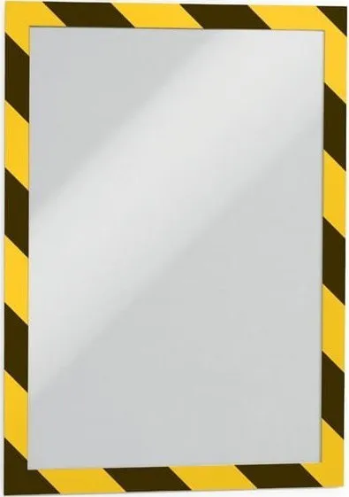 Kornizë magnetike Durable DURAFRAME SECURITY A4, vetëngjitëse, set 5 copë, e verdhë - 1
