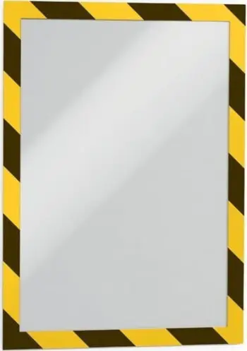 Kornizë magnetike Durable DURAFRAME SECURITY A4, vetëngjitëse, set 5 copë, e verdhë