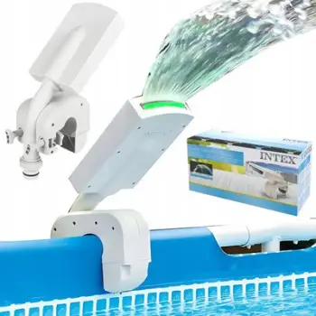 Sprinkler uji për pishinë Intex 28089, LED shumëngjyrëshe, për pishina kornizë mbi tokë
