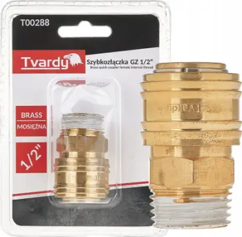 Koplë e shpejtë bronzi Tvardy T00288, 1/2", filetë e brendshme, ngjyrë bronzi