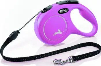 Rrip për qen Flexi Classic Automatic, 5m, rozë